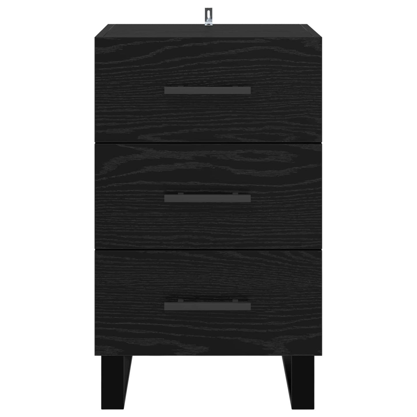 Natskab Sort eg 40 x 40 x 66 cm Konstrueret træ