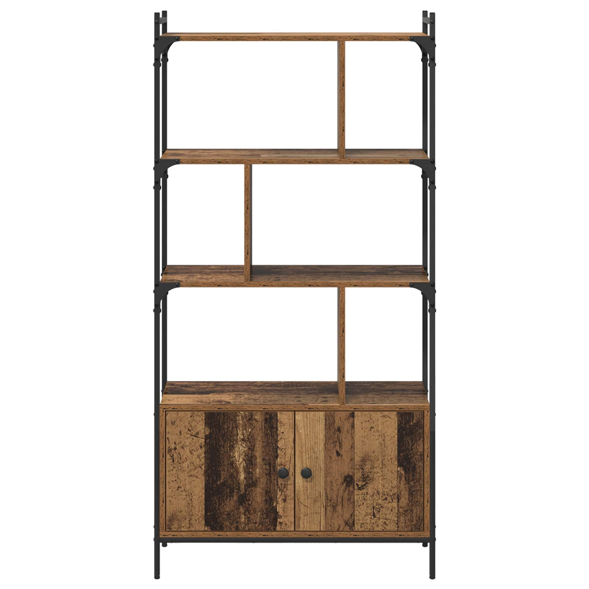 Bogreol 6 niveauer 76,5 x 30 x 154,5 cm Konstrueret træ