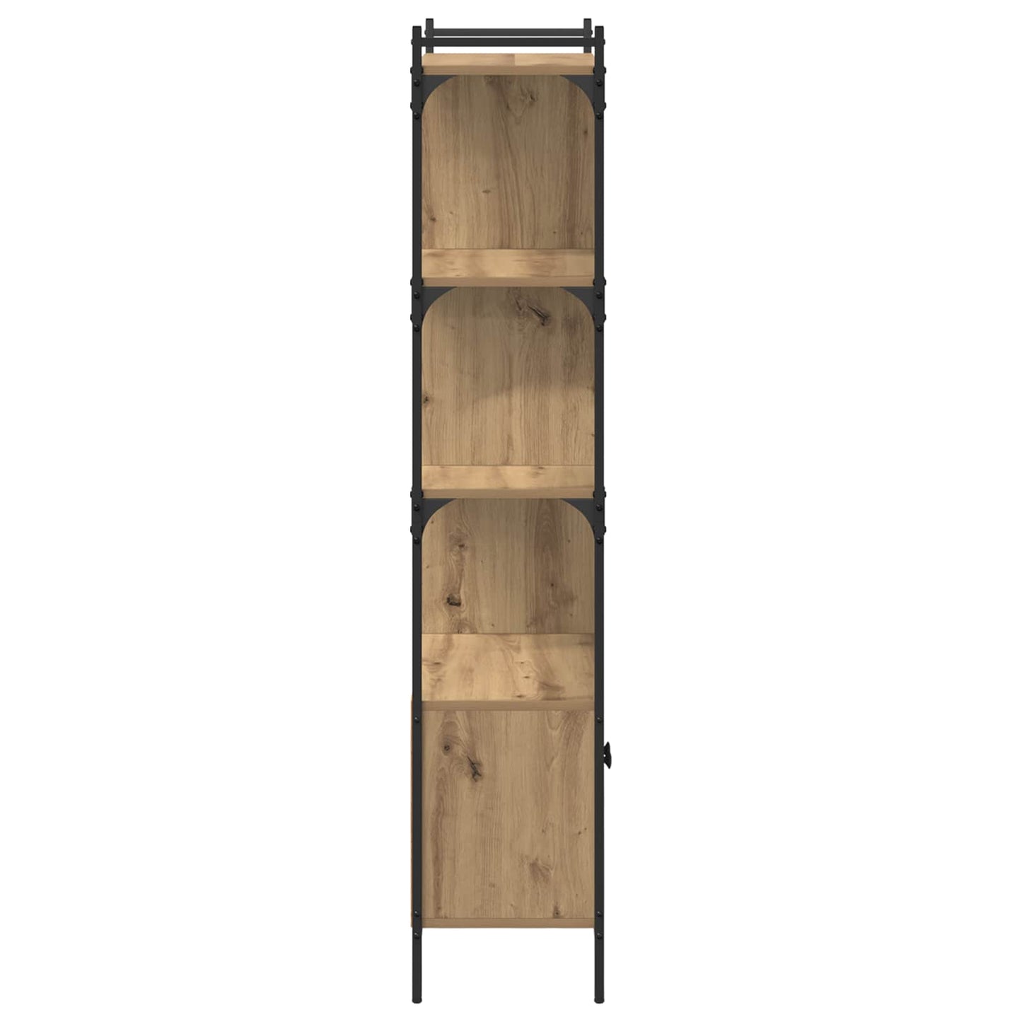 Bogreol 6 niveauer 76,5 x 30 x 154,5 cm Konstrueret træ