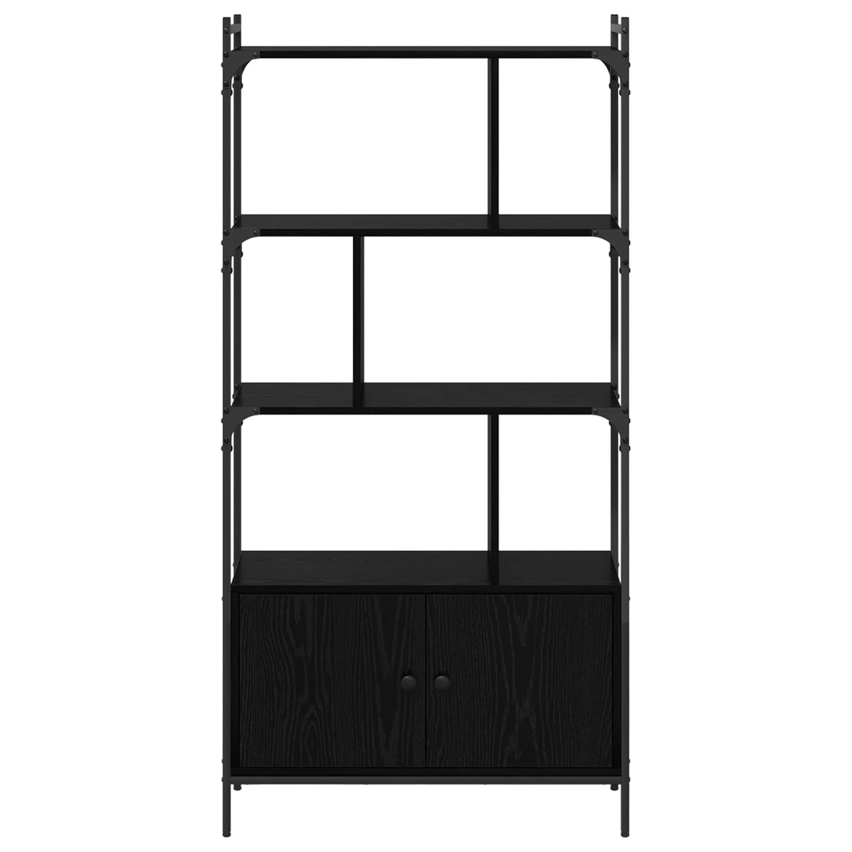 Bogreol 6 niveauer 76,5 x 30 x 154,5 cm Konstrueret træ