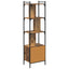 Bogreol 6 niveauer 44,5 x 30 x 154,5 cm Konstrueret træ