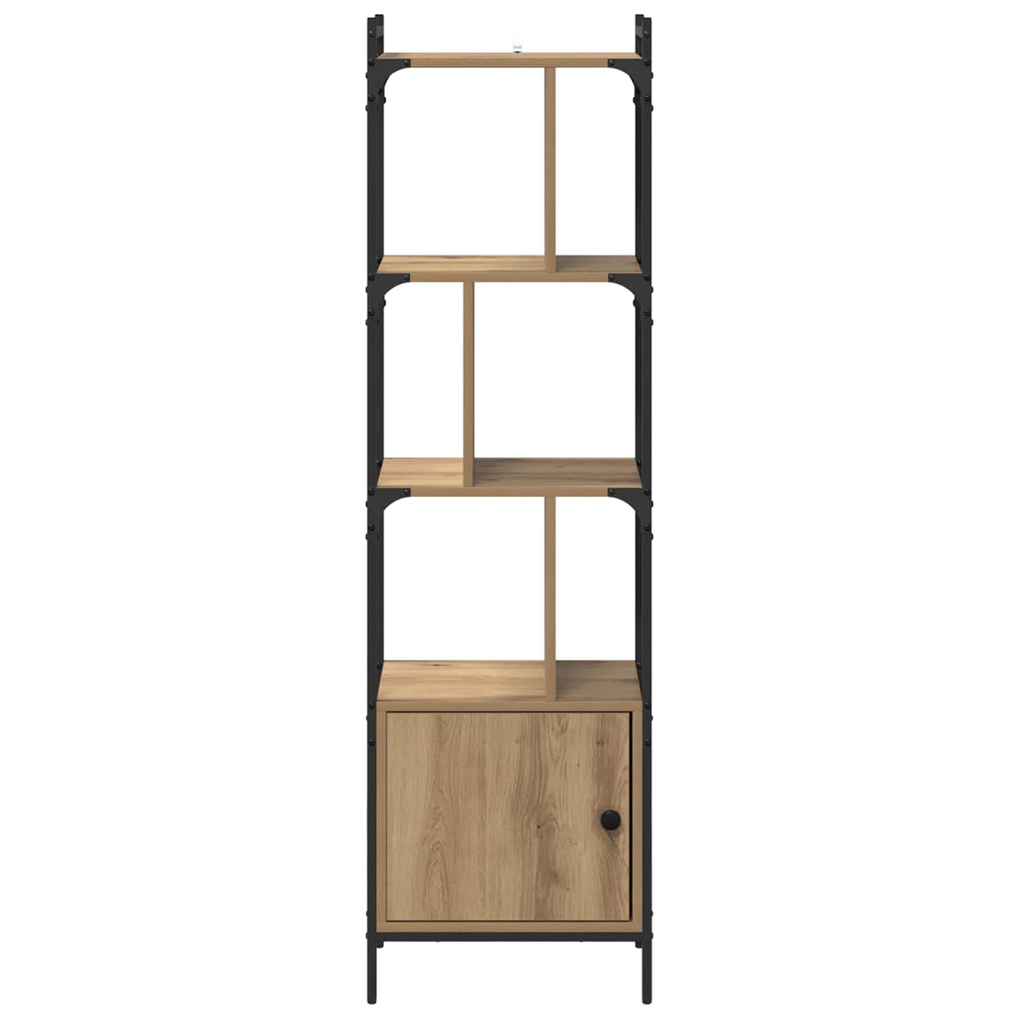 Bogreol 6 niveauer 44,5 x 30 x 154,5 cm Konstrueret træ
