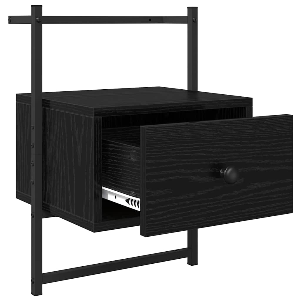 Natskab Sort eg 35 x 30 x 51 cm Konstrueret træ