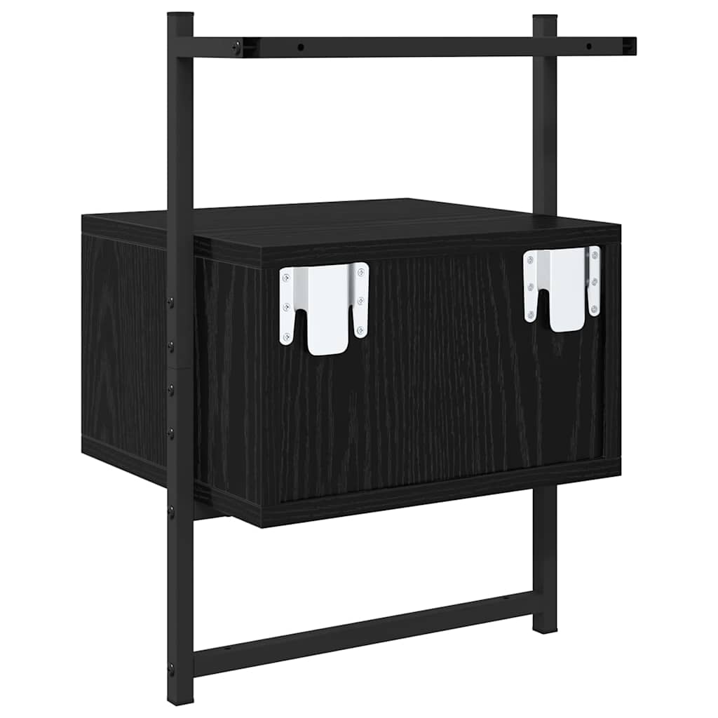 Natskab Sort eg 35 x 30 x 51 cm Konstrueret træ