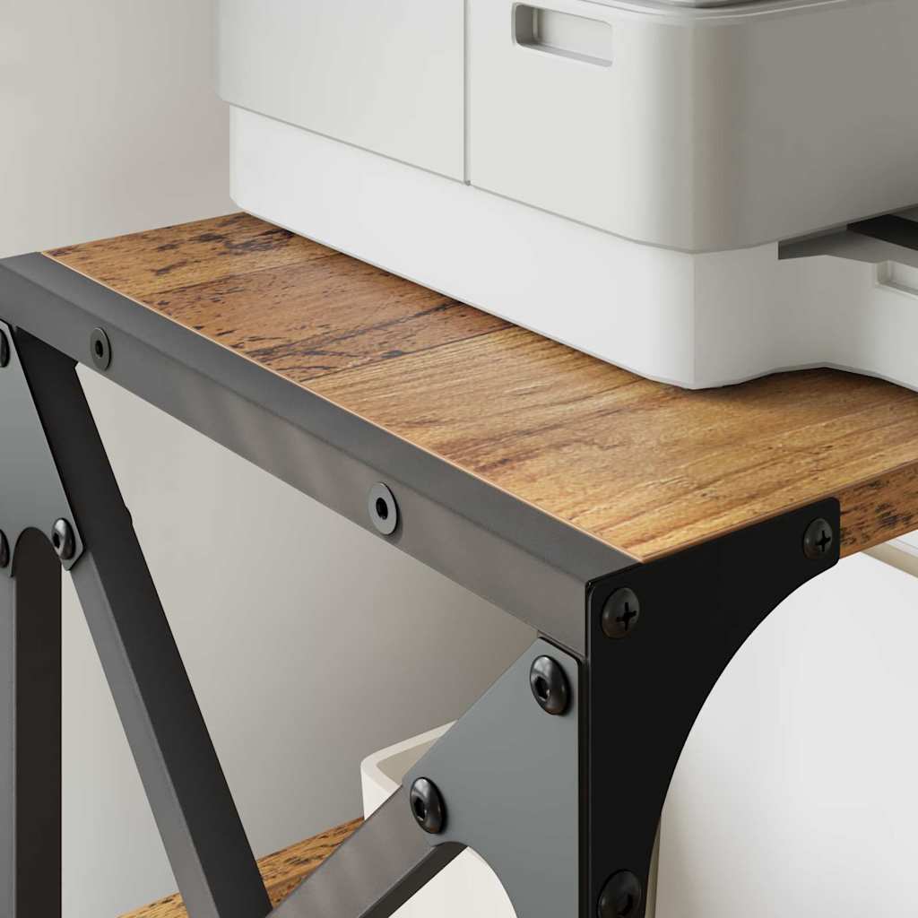Printerstand Gammelt træ 44 x 26 x 31.5 cm Konstrueret træ