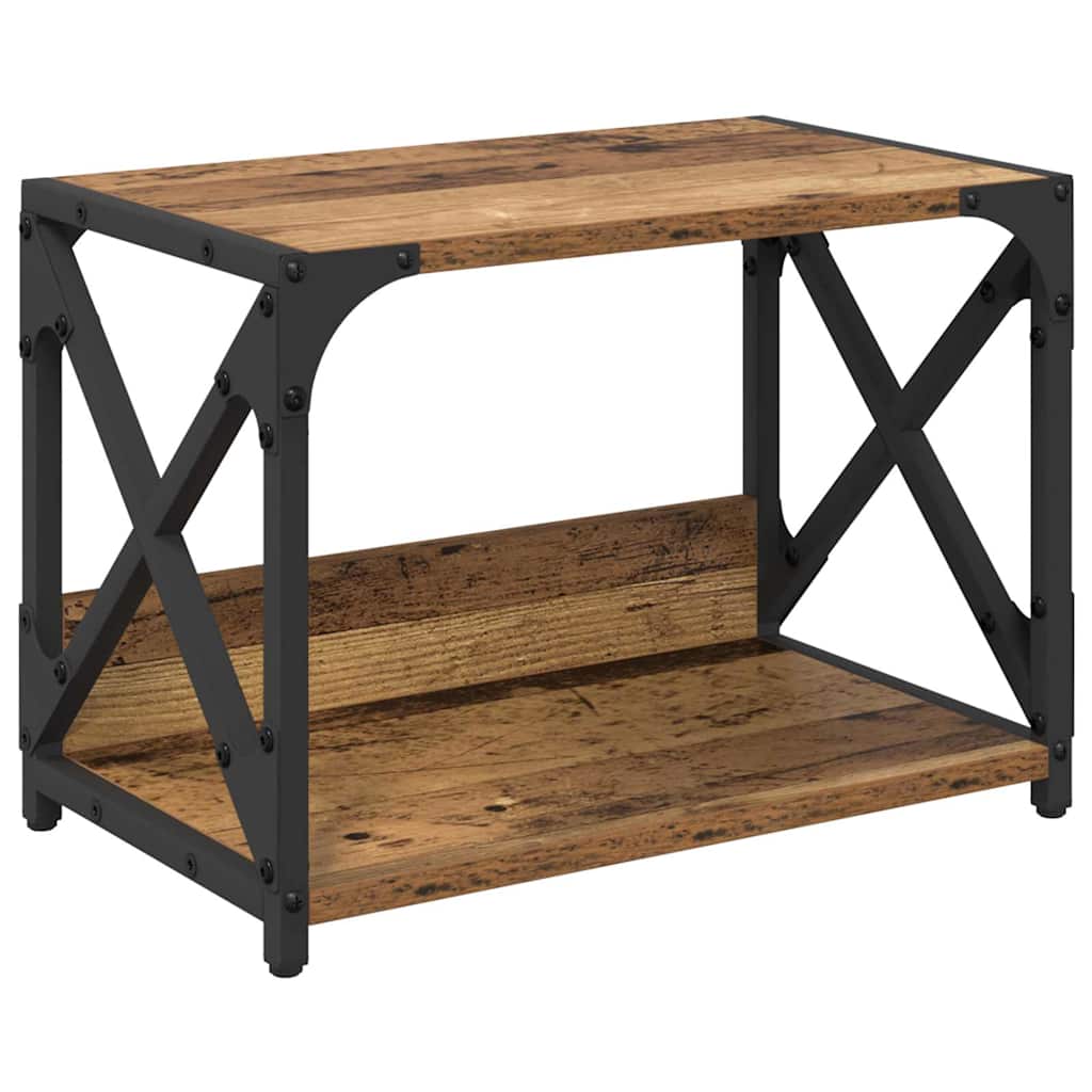 Printerstand Gammelt træ 44 x 26 x 31.5 cm Konstrueret træ