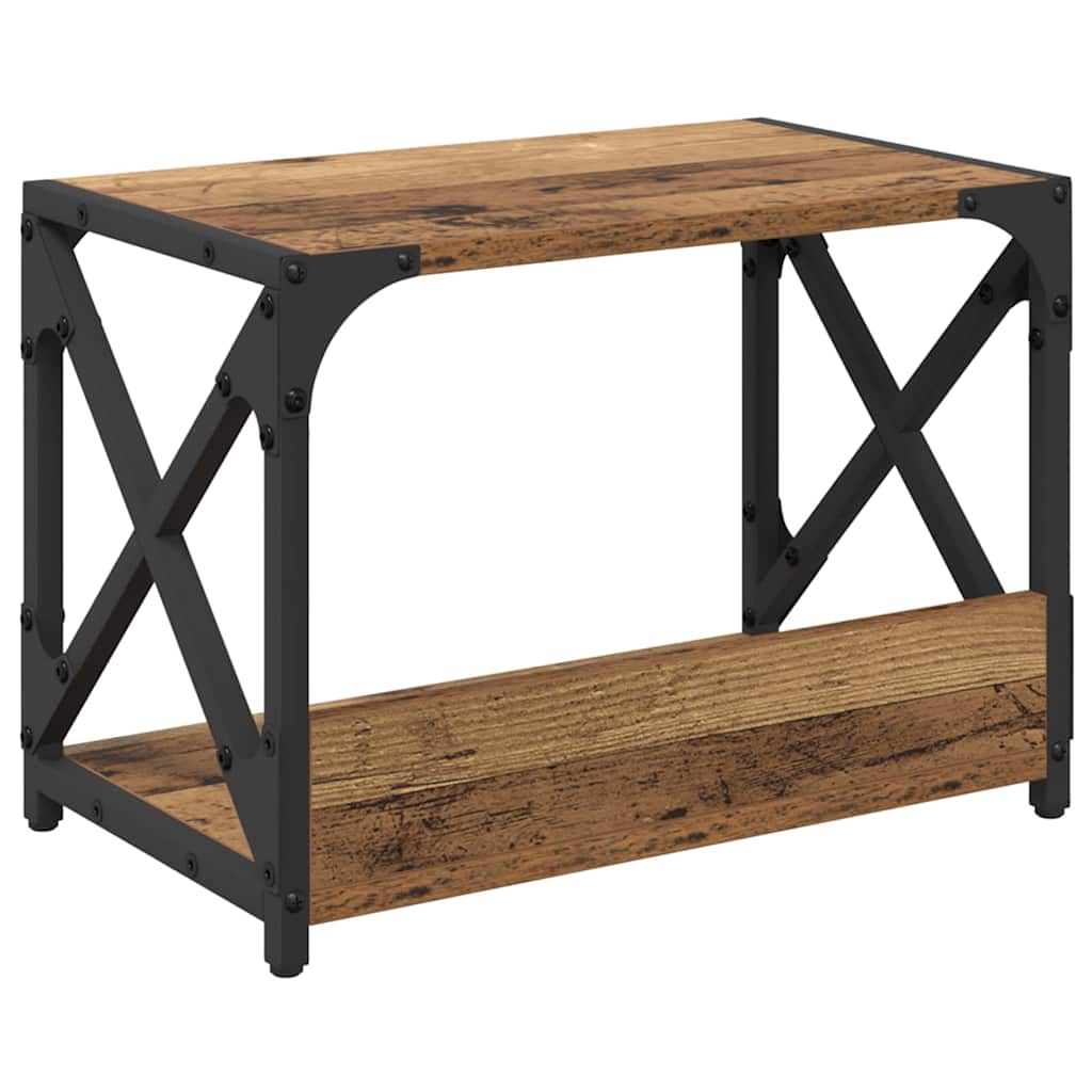 Printerstand Gammelt træ 44 x 26 x 31.5 cm Konstrueret træ