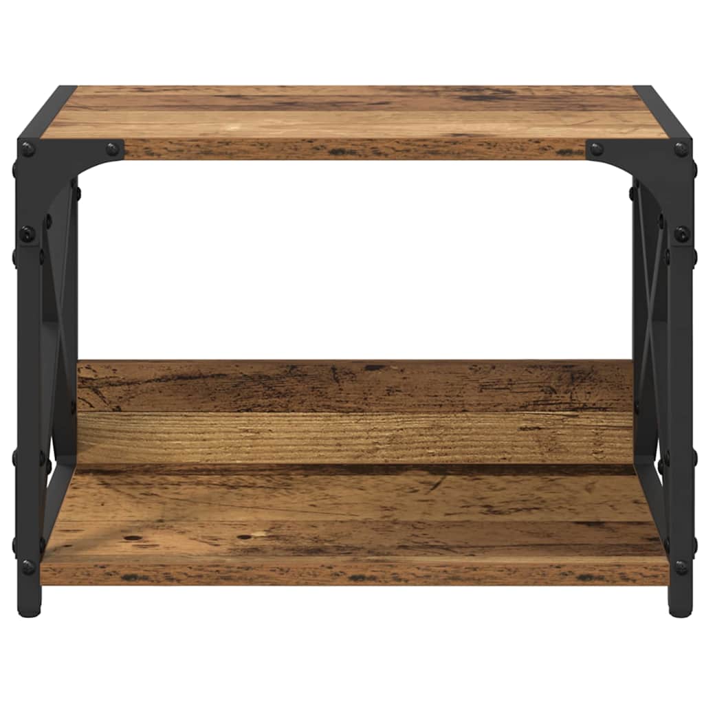 Printerstand Gammelt træ 44 x 26 x 31.5 cm Konstrueret træ