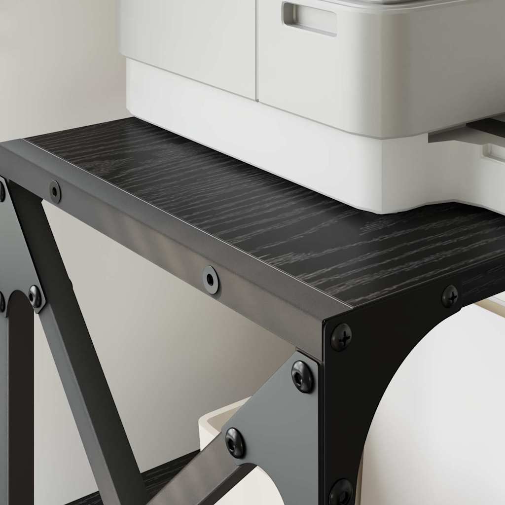 Printerstand Sort eg 44 x 26 x 31.5 cm Konstrueret træ