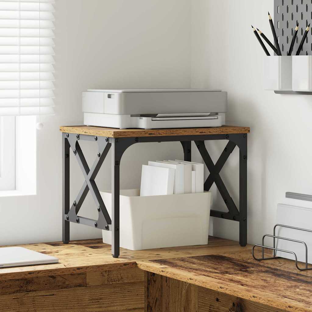 Printerstand Gammelt træ 40 x 30 x 31 cm Konstrueret træ