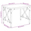 Printerstand Gammelt træ 40 x 30 x 31 cm Konstrueret træ