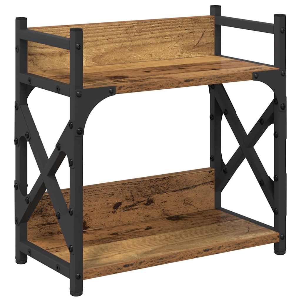Printerstand Gammelt træ 40 x 20 x 40 cm Konstrueret træ