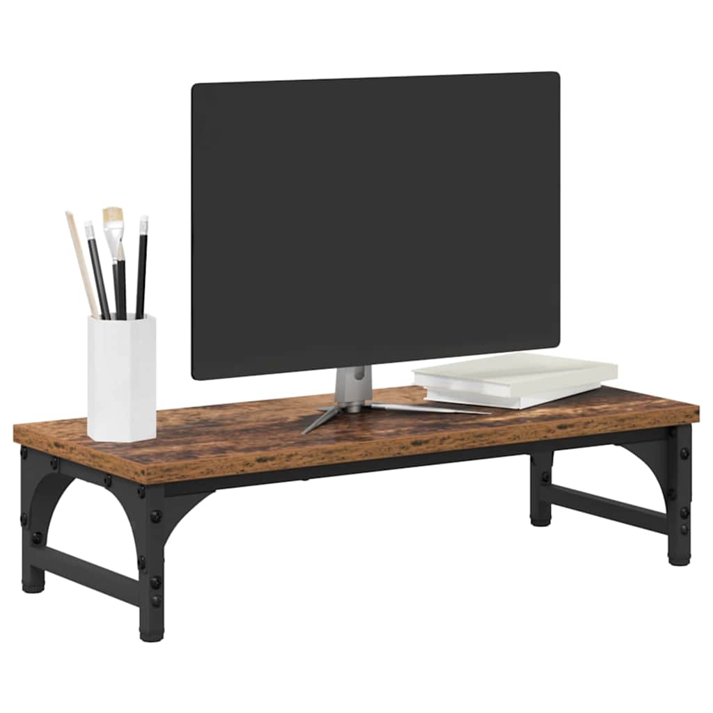 Monitor Stativ Gammelt træ 55 x 23 x 14 cm Konstrueret træ