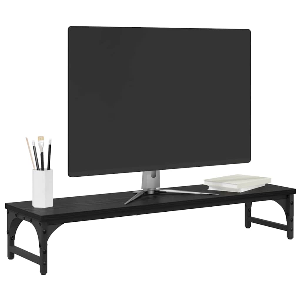 Monitor Stativ Sort eg 85 x 23 x 15,5 cm Konstrueret træ