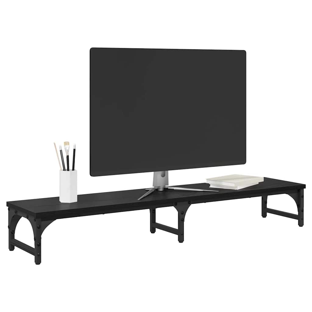Monitor Stativ Sort eg 105 x 23 x 15,5 cm Konstrueret træ