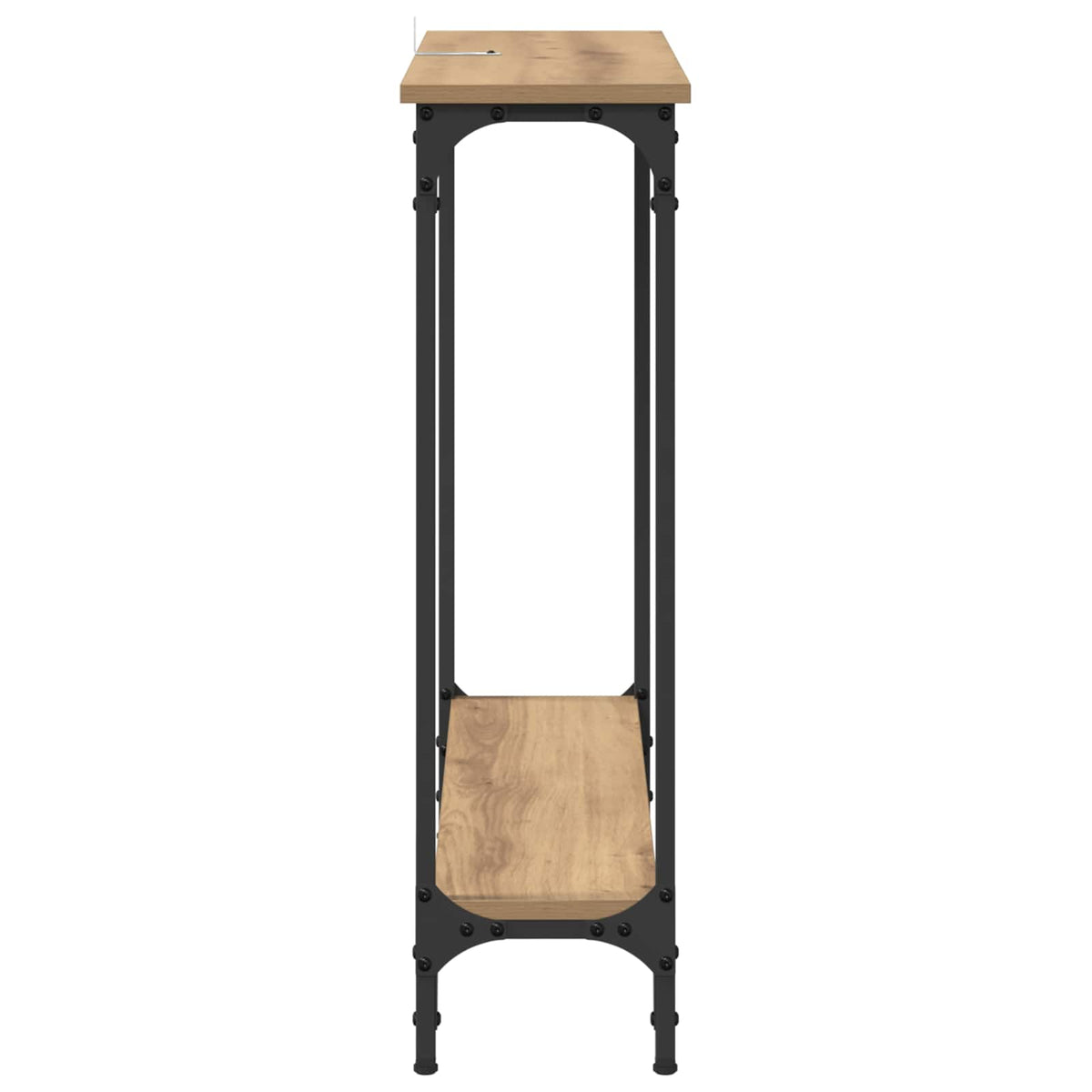 Konsolbord Artisan Egetræ 75 x 22,5 x 75 cm Konstrueret træ