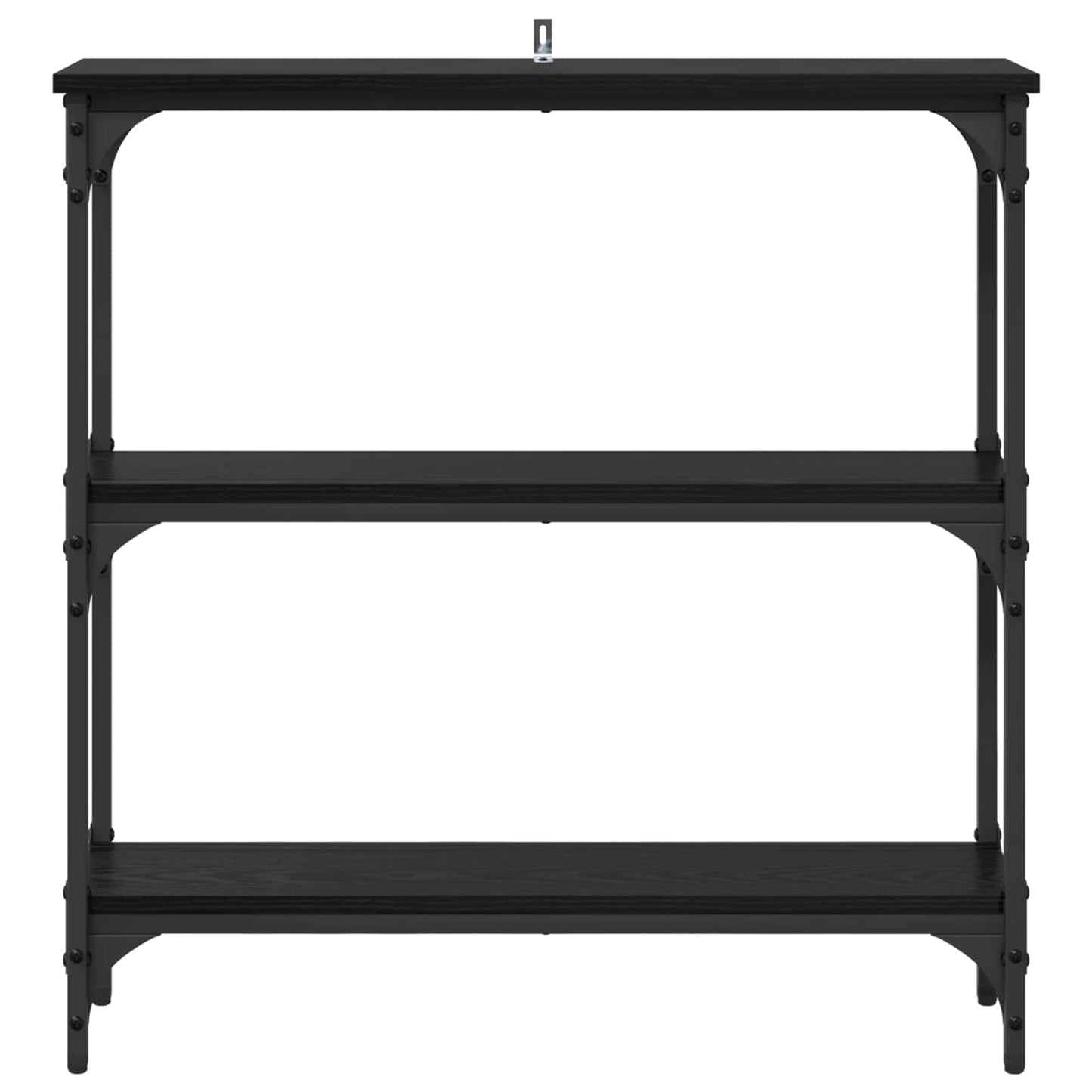 Konsolbord Sort eg 75 x 22,5 x 75 cm Konstrueret træ
