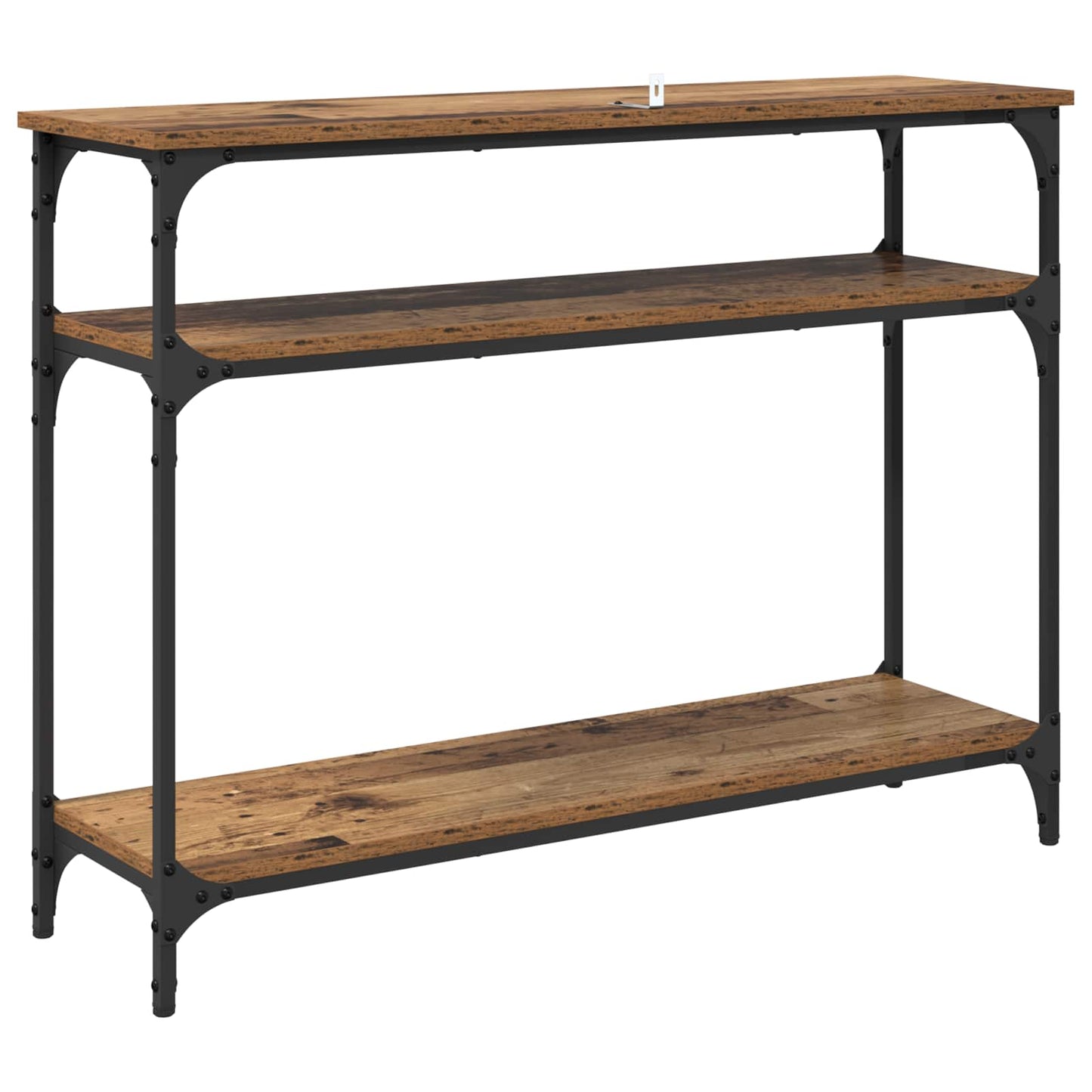Konsolbord Gammelt træ 100 x 29 x 75 cm Konstrueret træ