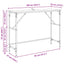 Konsolbord Sort eg 100 x 32 x 75 cm Konstrueret træ