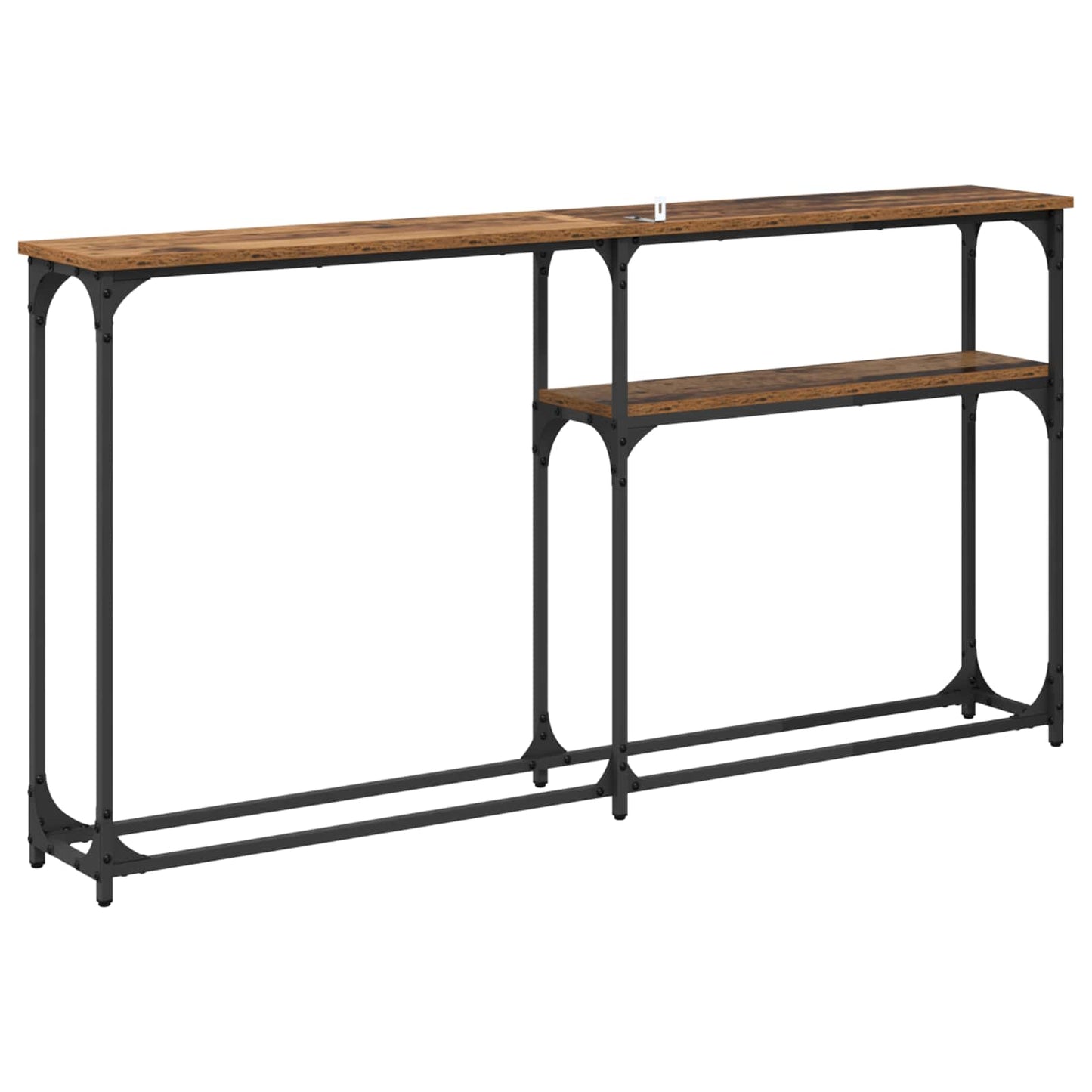 Konsolbord Gammelt træ 145 x 22,5 x 75 cm Konstrueret træ