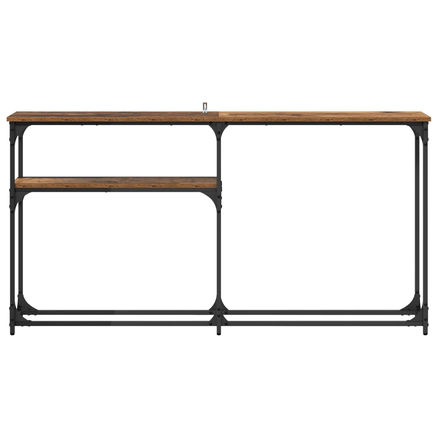 Konsolbord Gammelt træ 145 x 22,5 x 75 cm Konstrueret træ