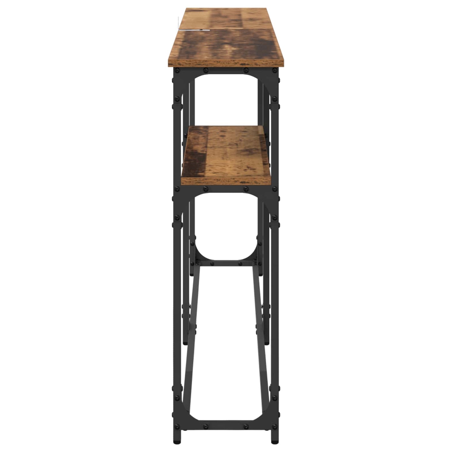 Konsolbord Gammelt træ 145 x 22,5 x 75 cm Konstrueret træ