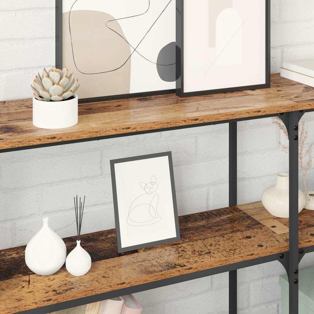 Konsolbord Gammelt træ 150 x 29 x 75 cm Samlet træ og metal