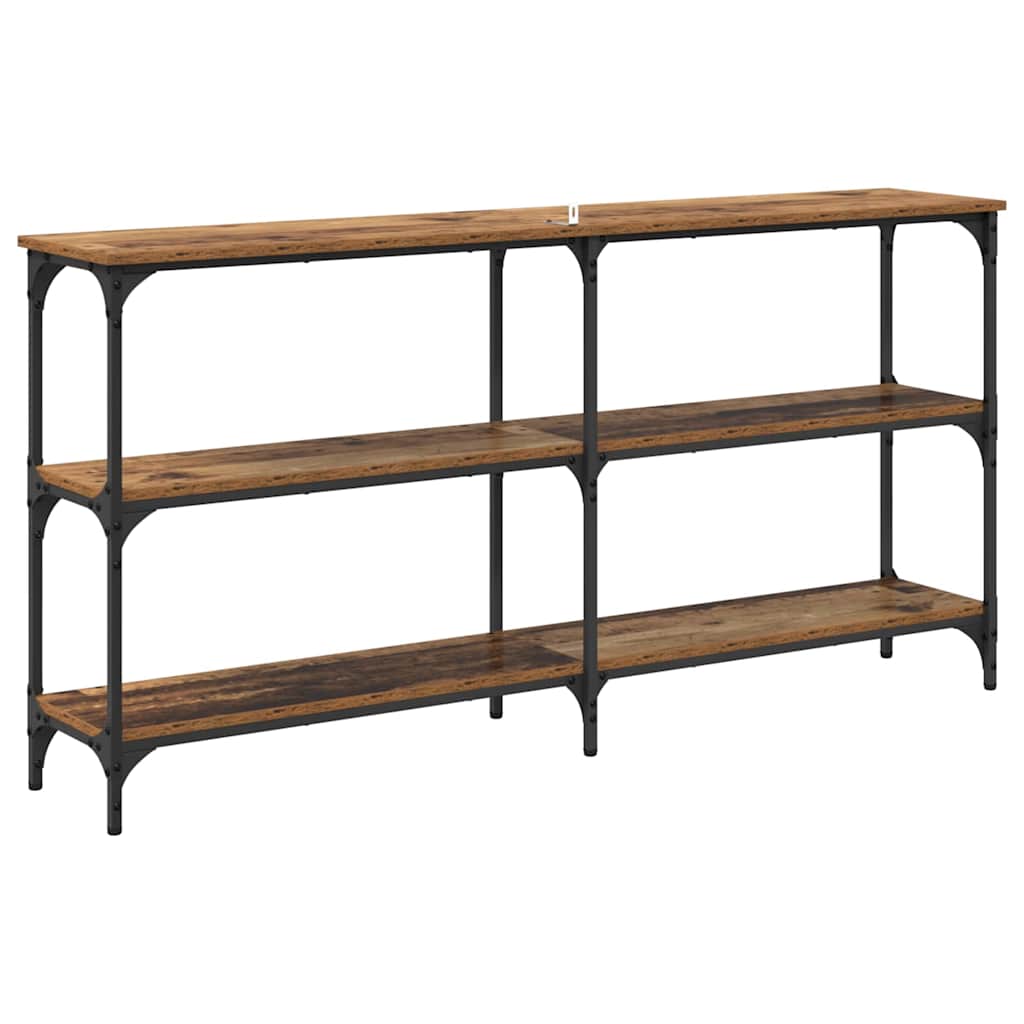 Konsolbord Gammelt træ 150 x 29 x 75 cm Samlet træ og metal
