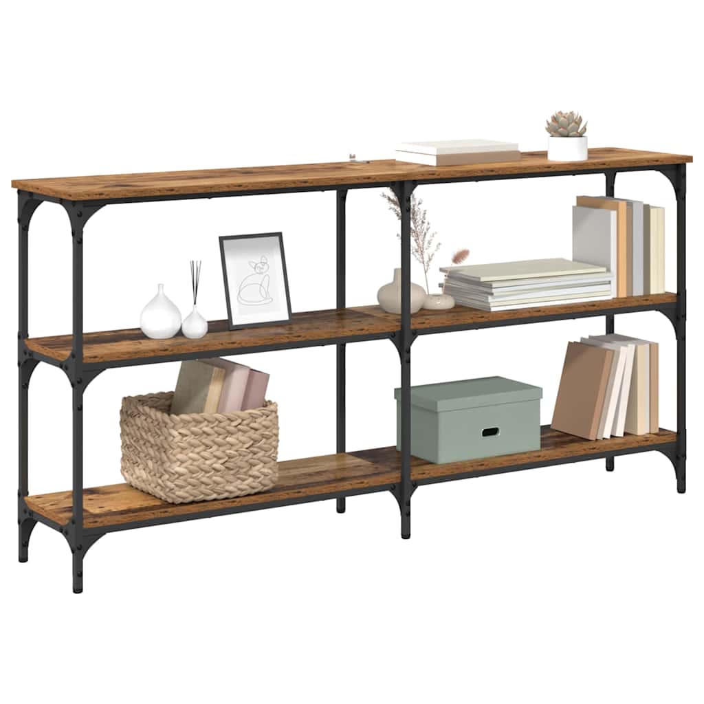 Konsolbord Gammelt træ 150 x 29 x 75 cm Samlet træ og metal