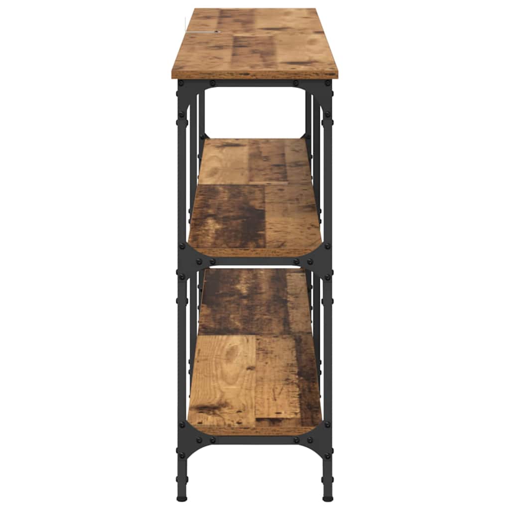 Konsolbord Gammelt træ 150 x 29 x 75 cm Samlet træ og metal