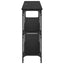 Konsolbord Sort eg 150 x 29 x 75 cm Samlet træ og metal