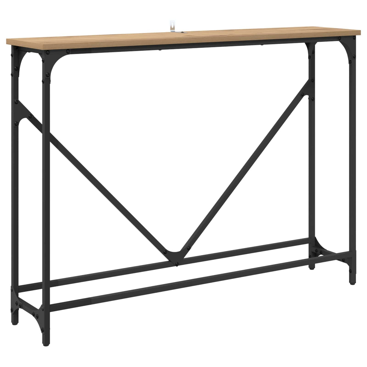Konsolbord Artisan Egetræ 102 x 23 x 75 cm Konstrueret træ