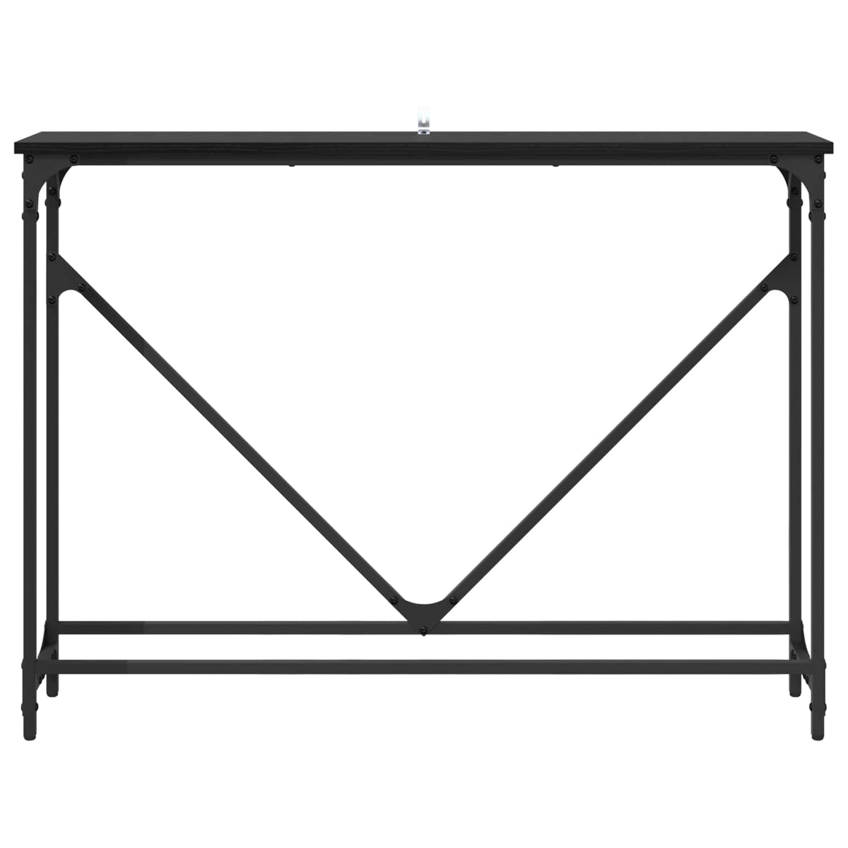 Konsolbord Sort eg 102 x 23 x 75 cm Konstrueret træ