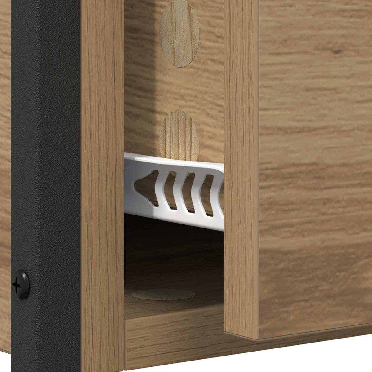 Konsolbord Artisan Egetræ 100 x 40 x 75 cm Konstrueret træ