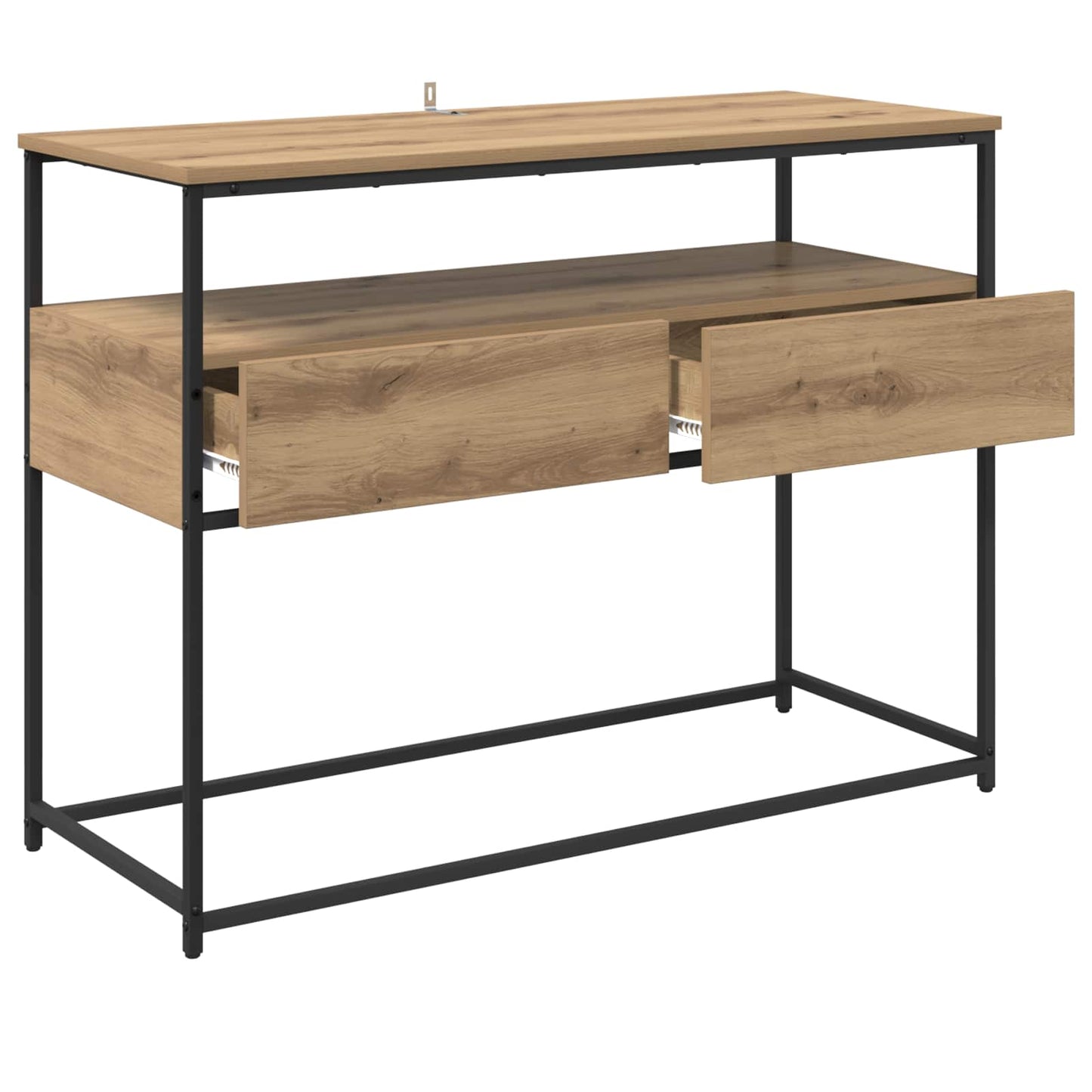 Konsolbord Artisan Egetræ 100 x 40 x 75 cm Konstrueret træ
