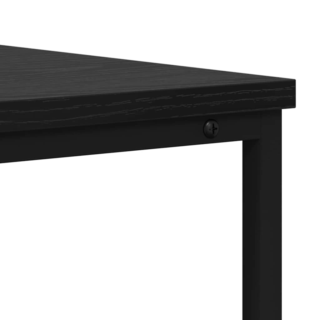 Konsolbord Sort eg 100 x 40 x 75 cm Konstrueret træ