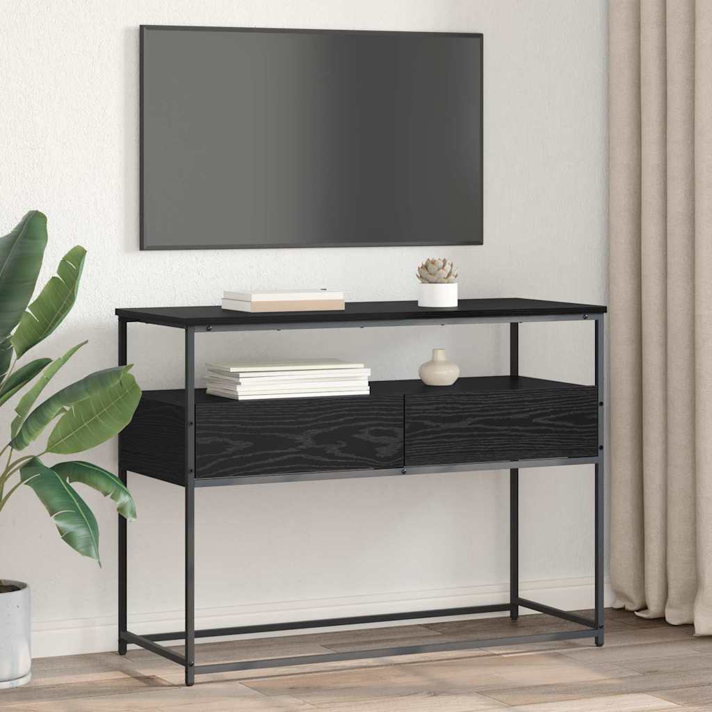 Konsolbord Sort eg 100 x 40 x 75 cm Konstrueret træ