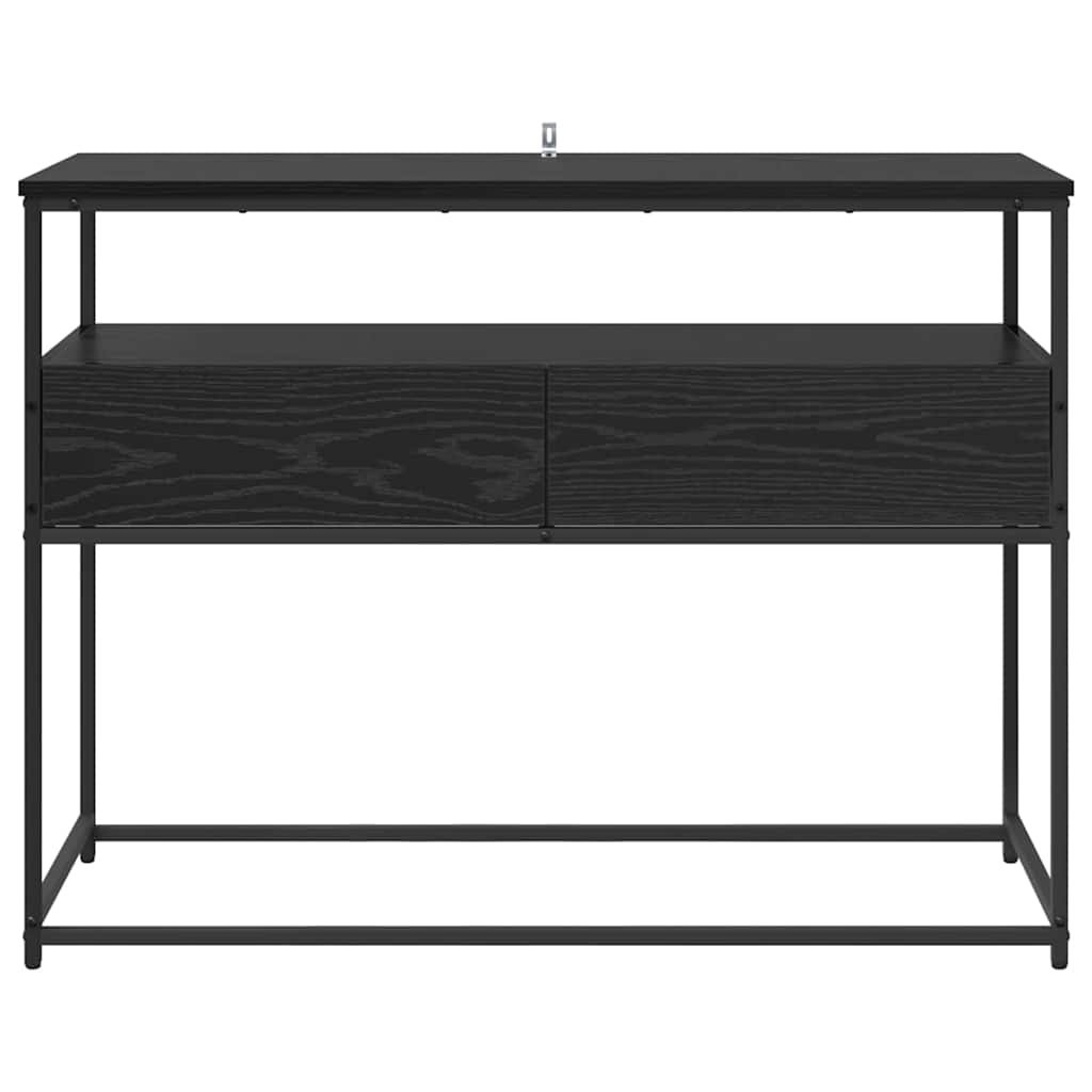 Konsolbord Sort eg 100 x 40 x 75 cm Konstrueret træ