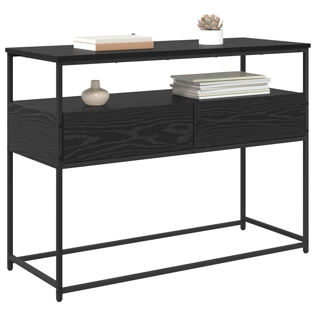 Konsolbord Sort eg 100 x 40 x 75 cm Konstrueret træ