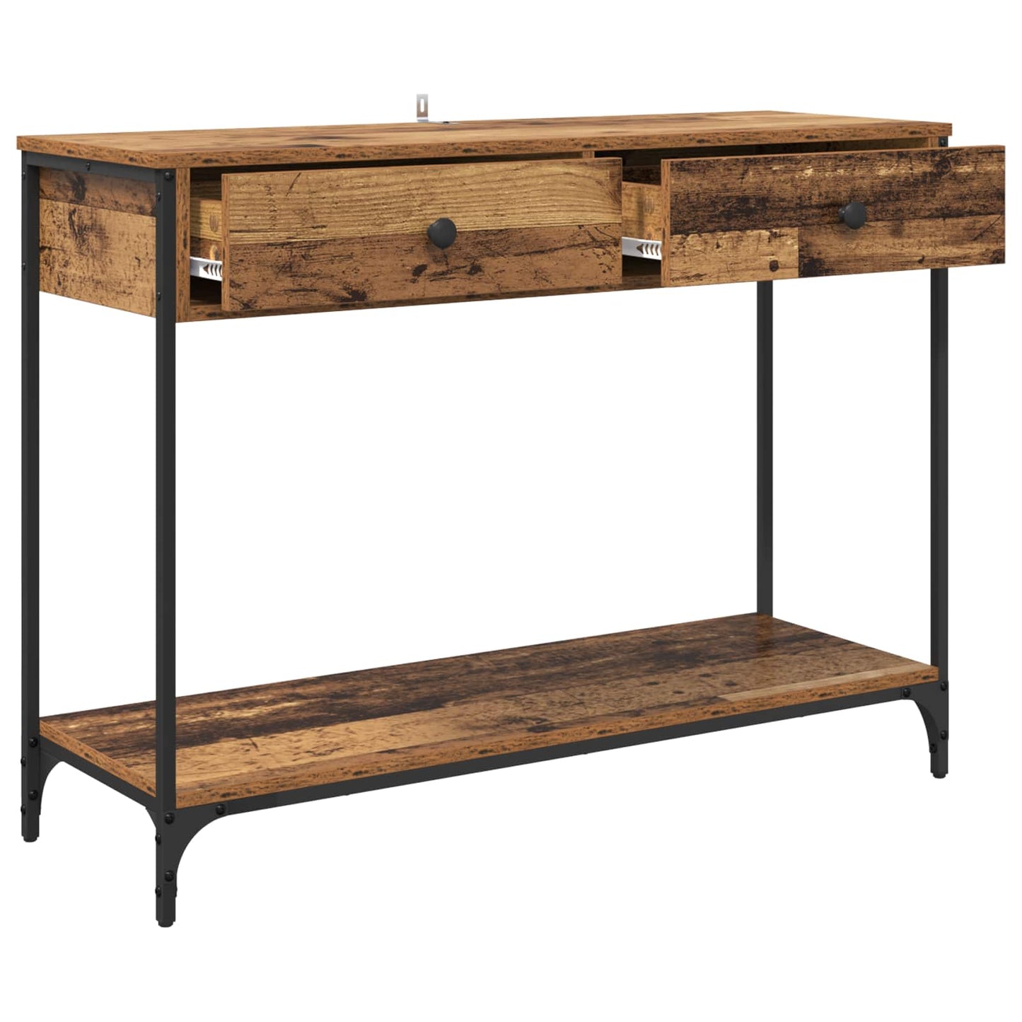 Konsolbord Gammelt træ 100 x 34,5 x 75 cm Konstrueret træ