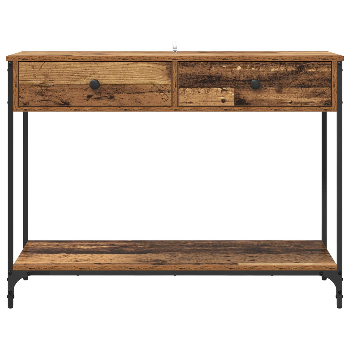 Konsolbord Gammelt træ 100 x 34,5 x 75 cm Konstrueret træ