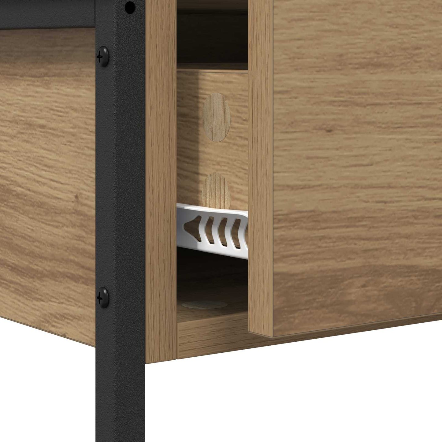 Konsolbord Artisan Egetræ 100 x 34,5 x 75 cm Konstrueret træ