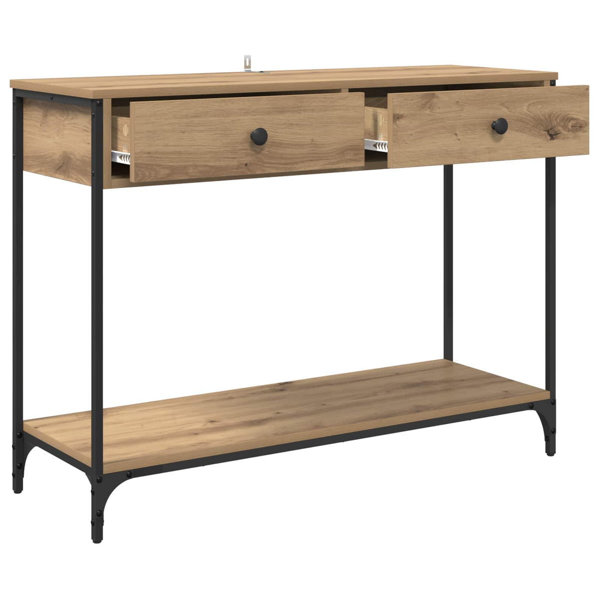 Konsolbord Artisan Egetræ 100 x 34,5 x 75 cm Konstrueret træ