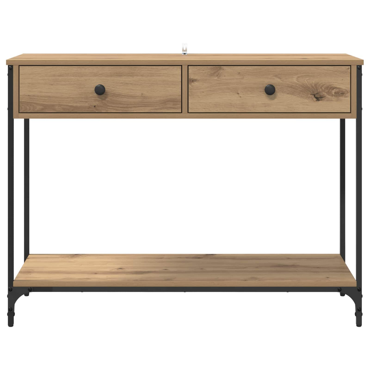 Konsolbord Artisan Egetræ 100 x 34,5 x 75 cm Konstrueret træ