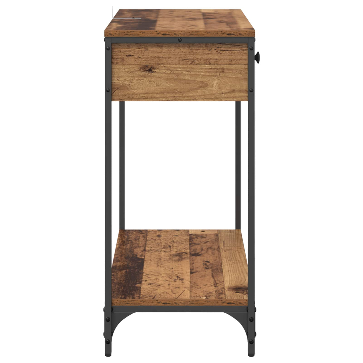 Konsolbord Gammelt træ 75 x 34,5 x 75 cm Konstrueret træ
