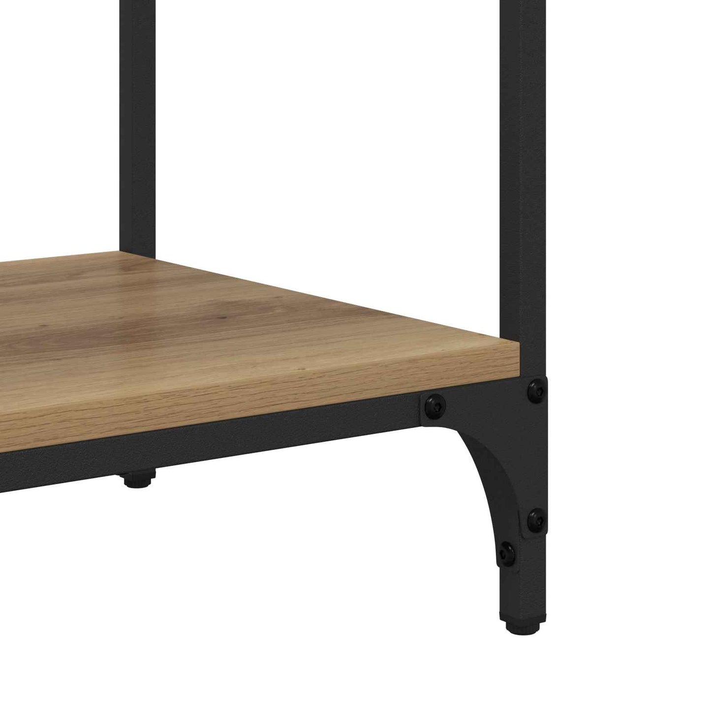 Konsolbord Artisan Egetræ 75 x 34,5 x 75 cm Konstrueret træ