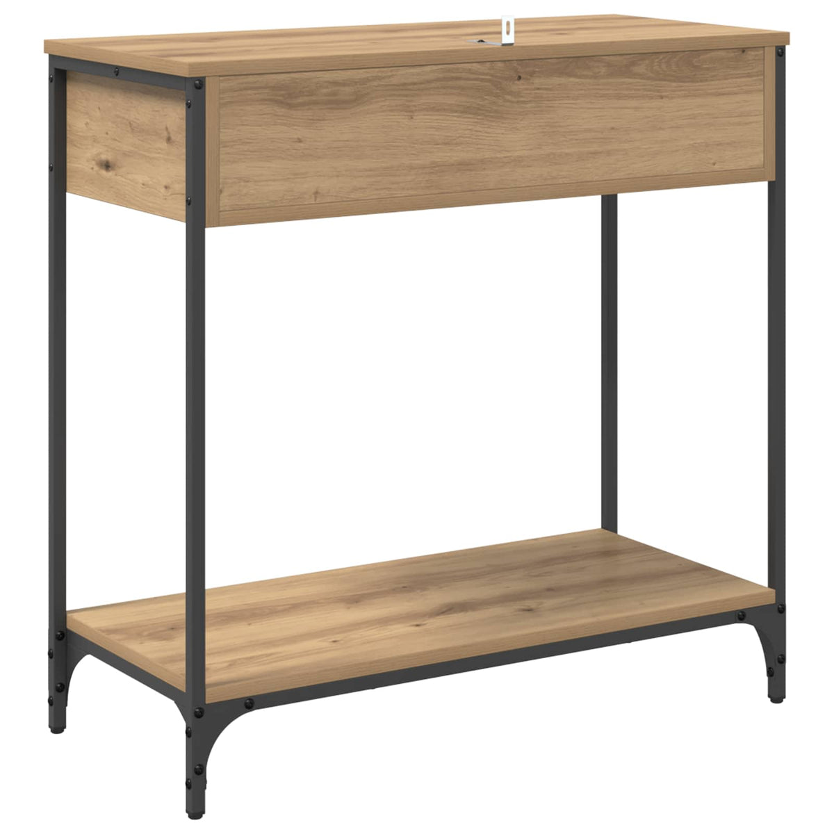 Konsolbord Artisan Egetræ 75 x 34,5 x 75 cm Konstrueret træ