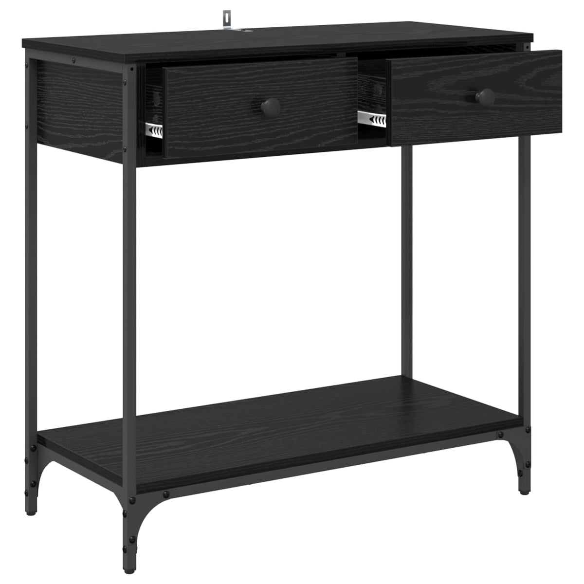 Konsolbord Sort eg 75 x 34,5 x 75 cm Konstrueret træ