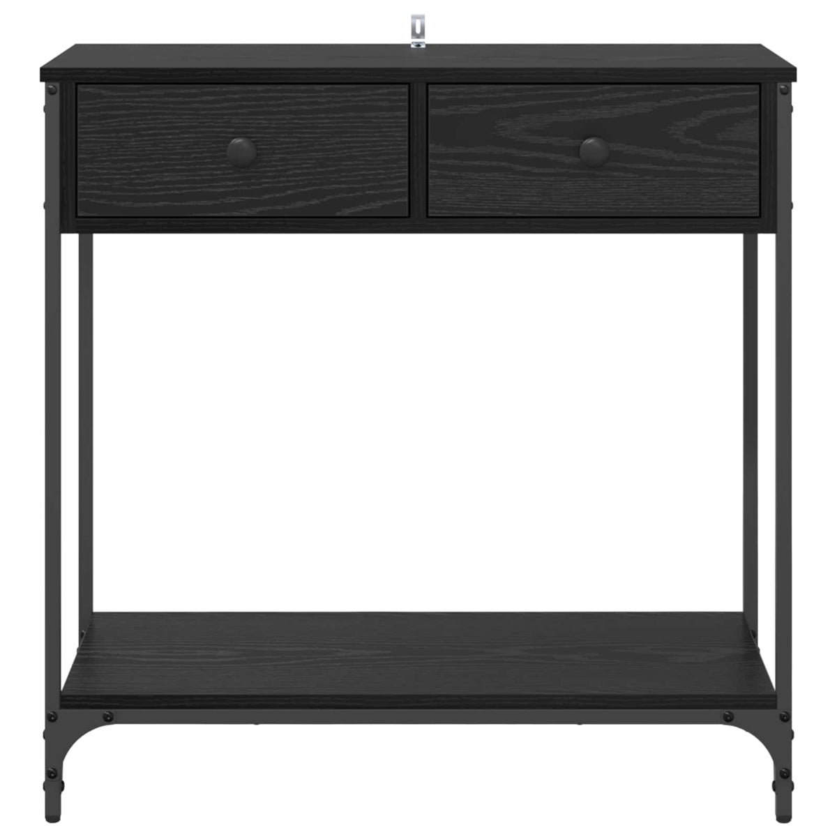 Konsolbord Sort eg 75 x 34,5 x 75 cm Konstrueret træ