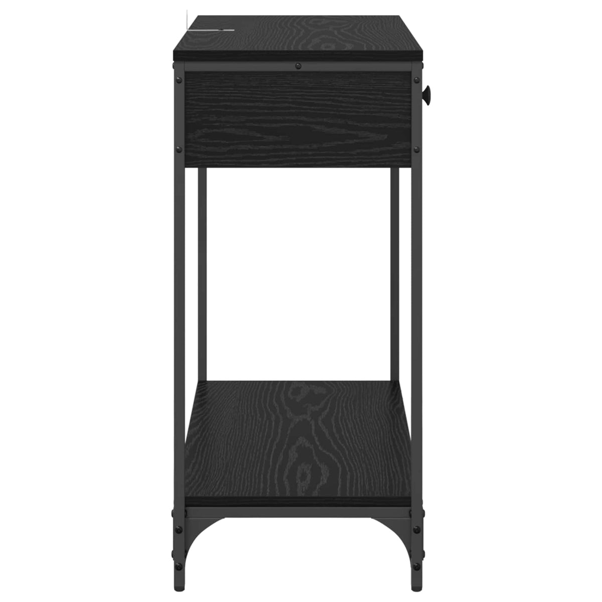 Konsolbord Sort eg 75 x 34,5 x 75 cm Konstrueret træ